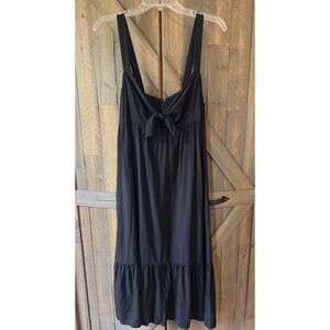 LOFT Beach Tie Front Midi Dress